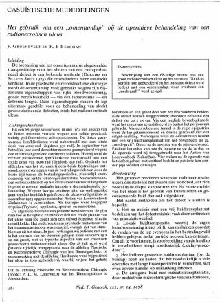 Eerste pagina van het artikel zoals het is gepubliceerd in het tijdschrift