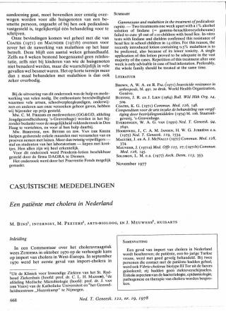 Eerste pagina van het artikel zoals het is gepubliceerd in het tijdschrift