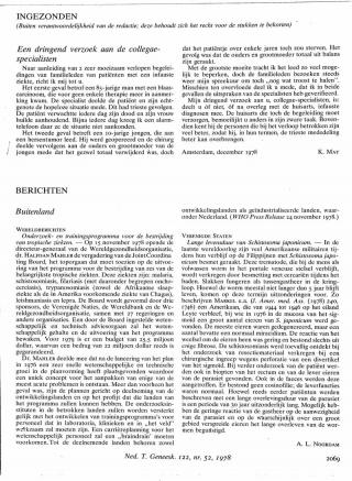 Eerste pagina van het artikel zoals het is gepubliceerd in het tijdschrift