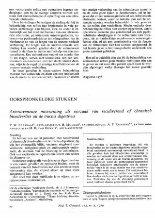 Eerste pagina van het artikel zoals het is gepubliceerd in het tijdschrift