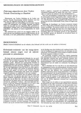 Eerste pagina van het artikel zoals het is gepubliceerd in het tijdschrift