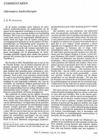 Eerste pagina van het artikel zoals het is gepubliceerd in het tijdschrift