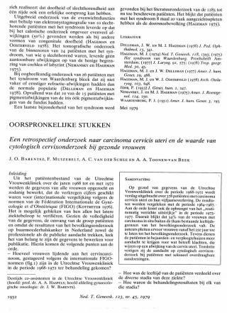 Eerste pagina van het artikel zoals het is gepubliceerd in het tijdschrift