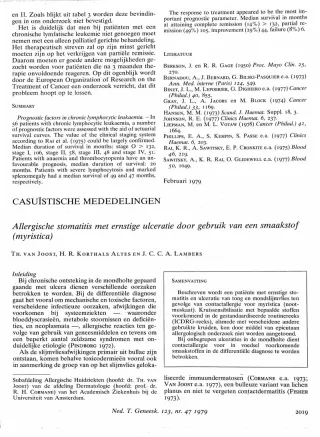Eerste pagina van het artikel zoals het is gepubliceerd in het tijdschrift