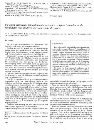 Eerste pagina van het artikel zoals het is gepubliceerd in het tijdschrift