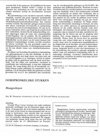 Eerste pagina van het artikel zoals het is gepubliceerd in het tijdschrift