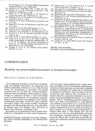 Eerste pagina van het artikel zoals het is gepubliceerd in het tijdschrift