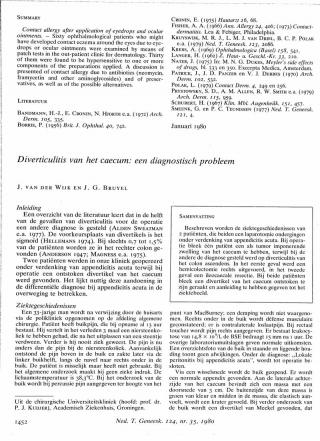 Eerste pagina van het artikel zoals het is gepubliceerd in het tijdschrift