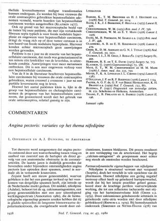 Eerste pagina van het artikel zoals het is gepubliceerd in het tijdschrift