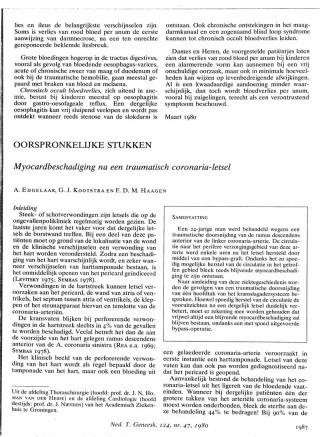 Eerste pagina van het artikel zoals het is gepubliceerd in het tijdschrift