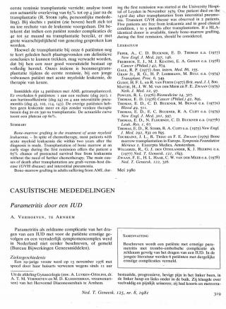 Eerste pagina van het artikel zoals het is gepubliceerd in het tijdschrift