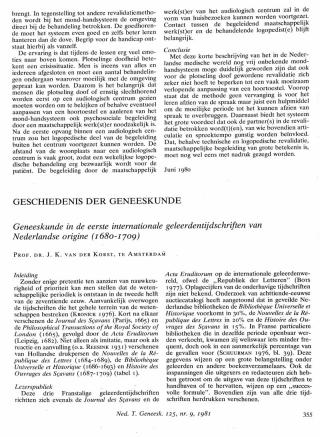 Eerste pagina van het artikel zoals het is gepubliceerd in het tijdschrift