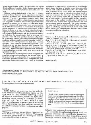 Eerste pagina van het artikel zoals het is gepubliceerd in het tijdschrift