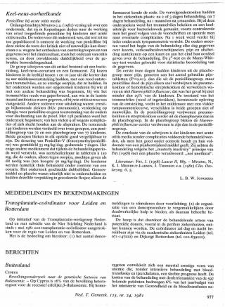 Eerste pagina van het artikel zoals het is gepubliceerd in het tijdschrift