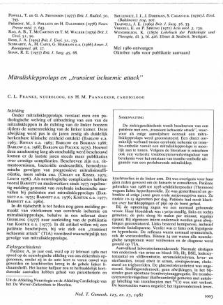 Eerste pagina van het artikel zoals het is gepubliceerd in het tijdschrift