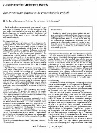 Eerste pagina van het artikel zoals het is gepubliceerd in het tijdschrift