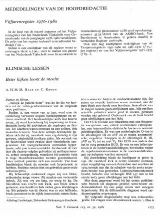 Eerste pagina van het artikel zoals het is gepubliceerd in het tijdschrift