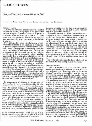 Eerste pagina van het artikel zoals het is gepubliceerd in het tijdschrift