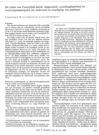 Eerste pagina van het artikel zoals het is gepubliceerd in het tijdschrift