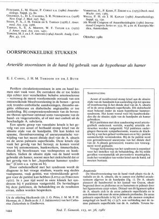 Eerste pagina van het artikel zoals het is gepubliceerd in het tijdschrift