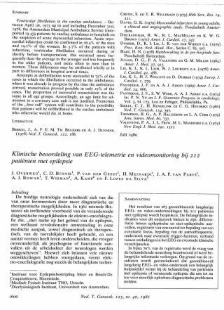 Eerste pagina van het artikel zoals het is gepubliceerd in het tijdschrift