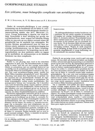 Eerste pagina van het artikel zoals het is gepubliceerd in het tijdschrift