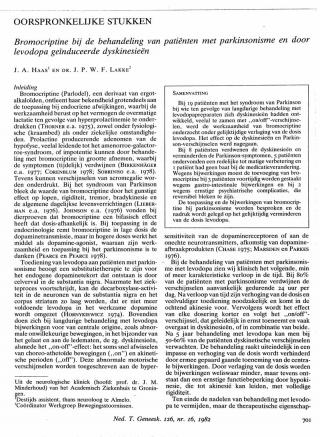 Eerste pagina van het artikel zoals het is gepubliceerd in het tijdschrift