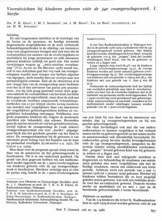 Eerste pagina van het artikel zoals het is gepubliceerd in het tijdschrift