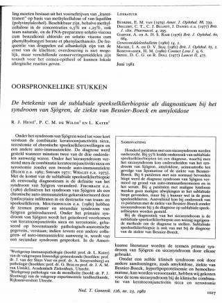 Eerste pagina van het artikel zoals het is gepubliceerd in het tijdschrift