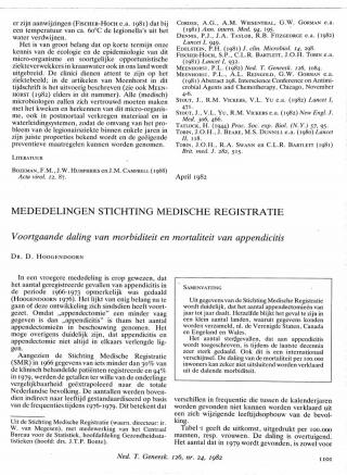 Eerste pagina van het artikel zoals het is gepubliceerd in het tijdschrift