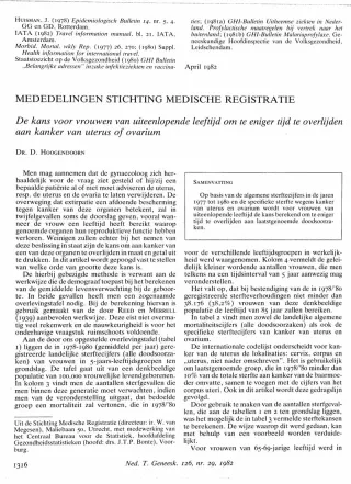 Eerste pagina van het artikel zoals het is gepubliceerd in het tijdschrift