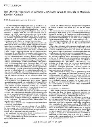 Eerste pagina van het artikel zoals het is gepubliceerd in het tijdschrift