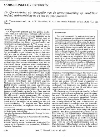 Eerste pagina van het artikel zoals het is gepubliceerd in het tijdschrift