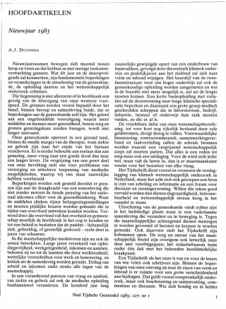 Eerste pagina van het artikel zoals het is gepubliceerd in het tijdschrift