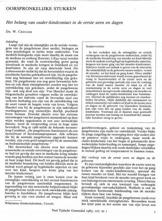 Eerste pagina van het artikel zoals het is gepubliceerd in het tijdschrift