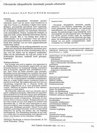 Eerste pagina van het artikel zoals het is gepubliceerd in het tijdschrift