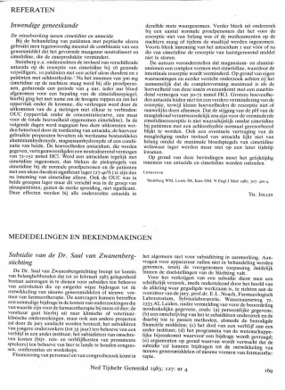 Eerste pagina van het artikel zoals het is gepubliceerd in het tijdschrift