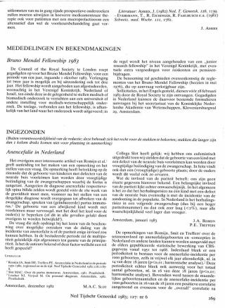 Eerste pagina van het artikel zoals het is gepubliceerd in het tijdschrift