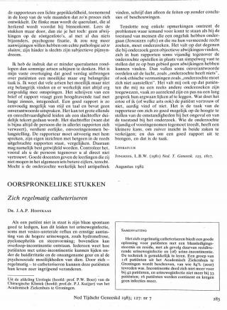 Eerste pagina van het artikel zoals het is gepubliceerd in het tijdschrift