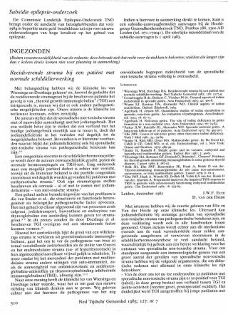 Eerste pagina van het artikel zoals het is gepubliceerd in het tijdschrift