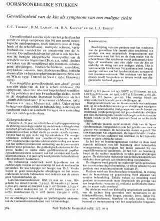 Eerste pagina van het artikel zoals het is gepubliceerd in het tijdschrift