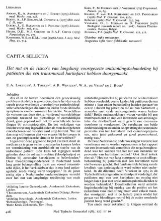 Eerste pagina van het artikel zoals het is gepubliceerd in het tijdschrift