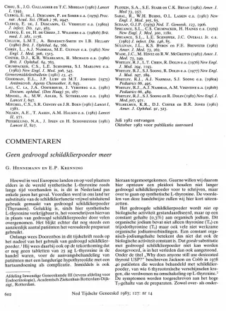 Eerste pagina van het artikel zoals het is gepubliceerd in het tijdschrift