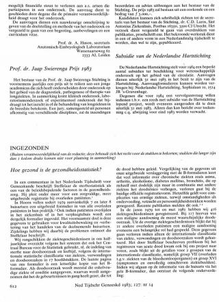 Eerste pagina van het artikel zoals het is gepubliceerd in het tijdschrift