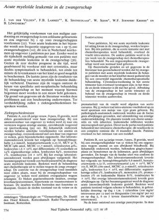 Eerste pagina van het artikel zoals het is gepubliceerd in het tijdschrift