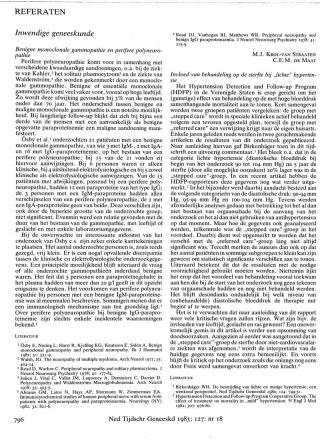 Eerste pagina van het artikel zoals het is gepubliceerd in het tijdschrift