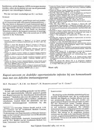 Eerste pagina van het artikel zoals het is gepubliceerd in het tijdschrift