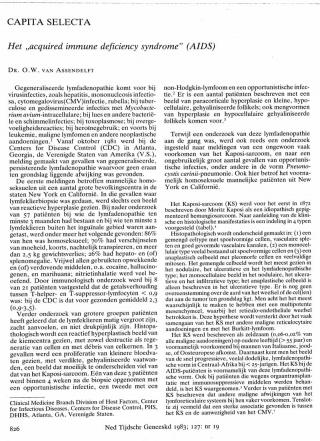 Eerste pagina van het artikel zoals het is gepubliceerd in het tijdschrift