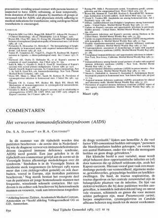 Eerste pagina van het artikel zoals het is gepubliceerd in het tijdschrift