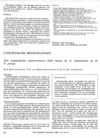 Eerste pagina van het artikel zoals het is gepubliceerd in het tijdschrift